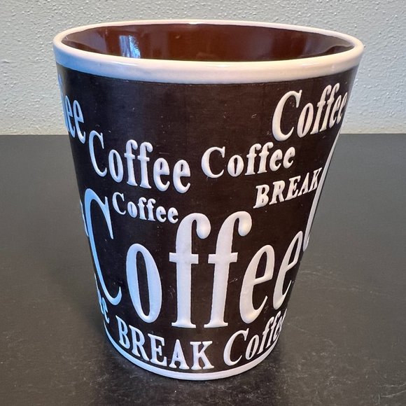 MR. COFFEE Embossed Coffee Break Ceramic Mug - Picture 4 of 7